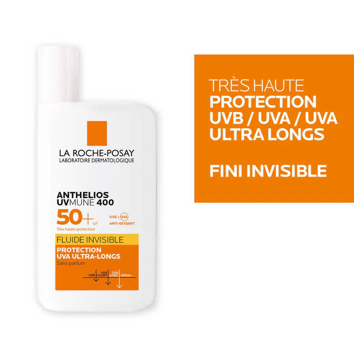 LA ROCHE-POSAY ANTHELIOS UVMUNE 400 CRÈME SOLAIRE FLUIDE INVISIBLE SANS PARFUM